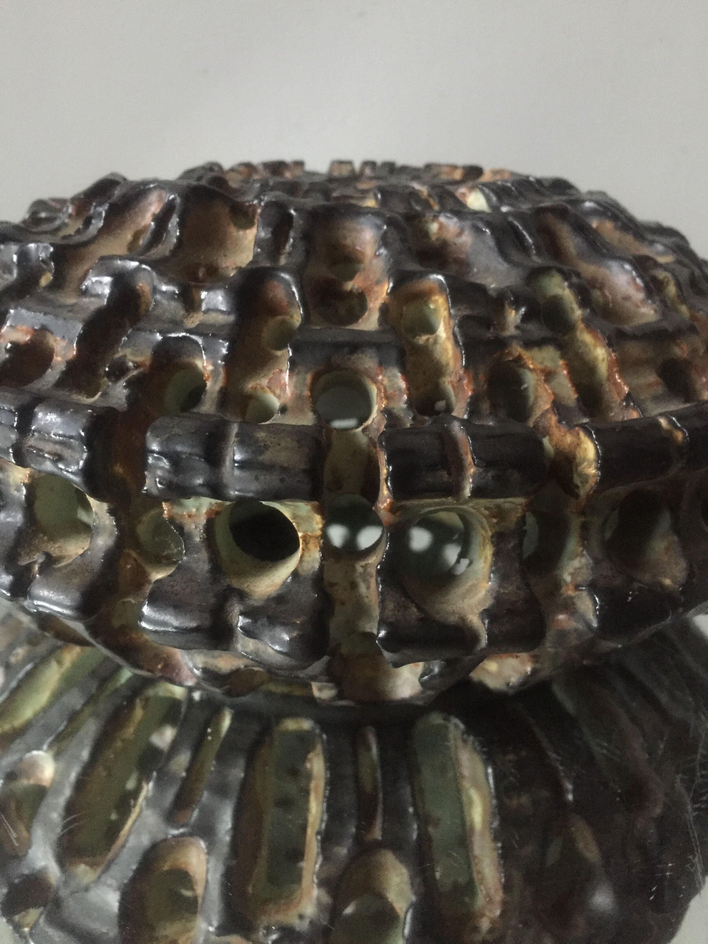 Danish ceramic wall lamp 1960