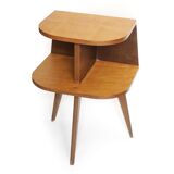 Wooden tripod bedside table