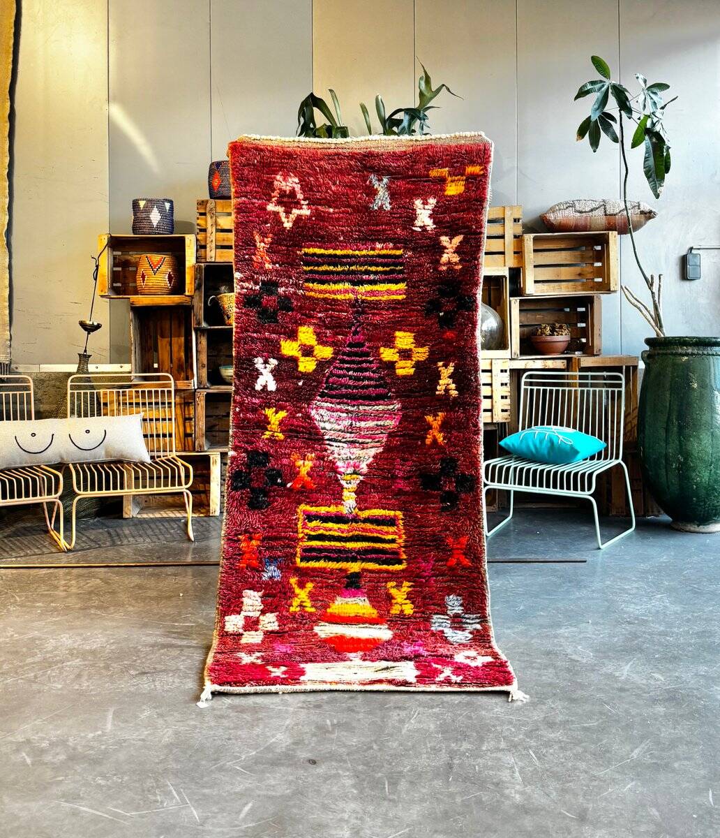 Moroccan Berber Beni Ouarain Wool Rug