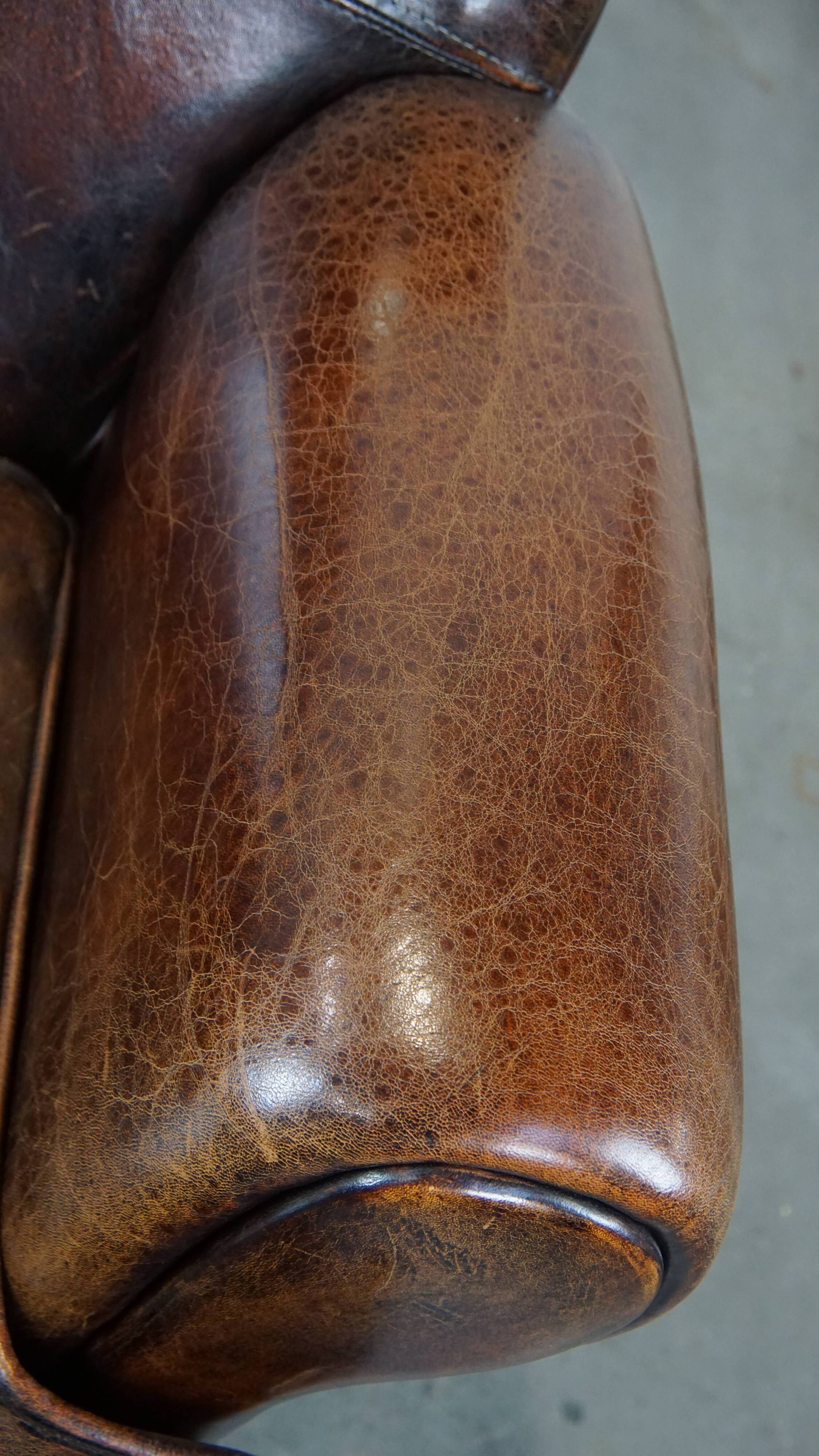 Sheep leather armchair