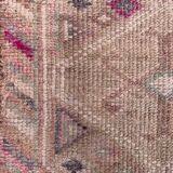 Vintage turkish  tribal runner 390x83 cm veg dye wool rug tribal, handmade