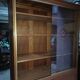 Large Bookcase, Solid Wood Display Cabinet, Functional Design 1950s, 1960s
