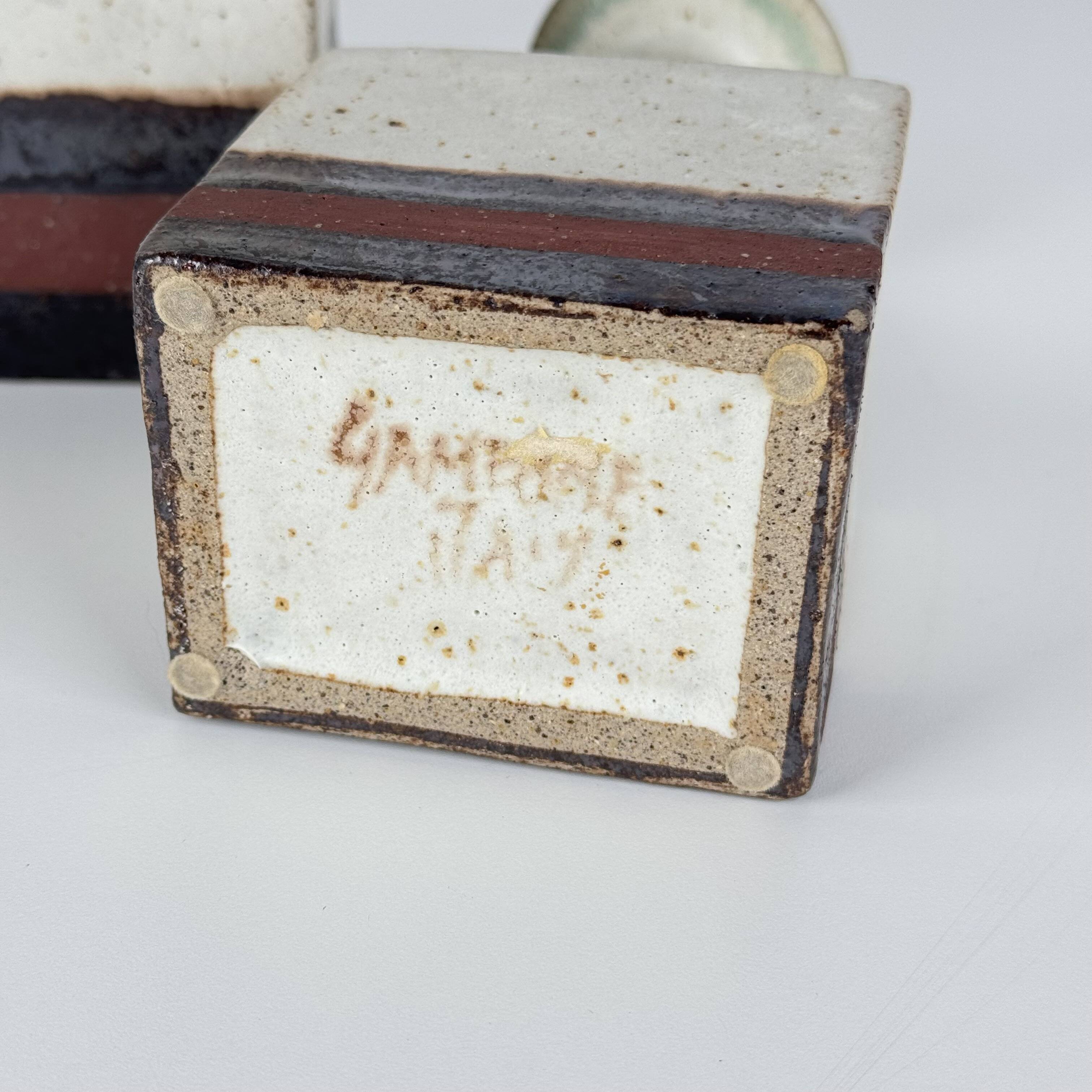Rare Bruno Gambone Ceramic Monofiore Vase Trio, Italy – Mid-20th Century