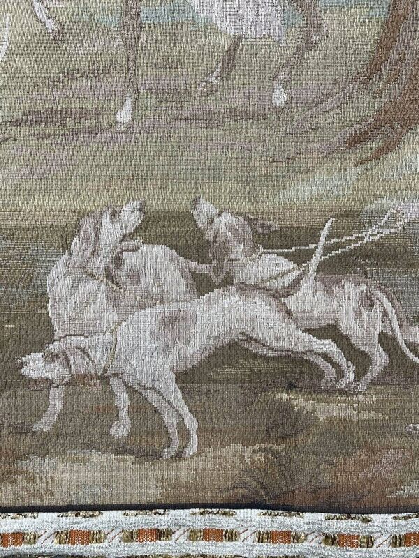 Tapisserie murale « Scène de chasse », style Louis XV, XXe siècle