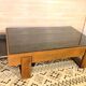 Rosewood coffee table, with black glass top, Brazil 1970