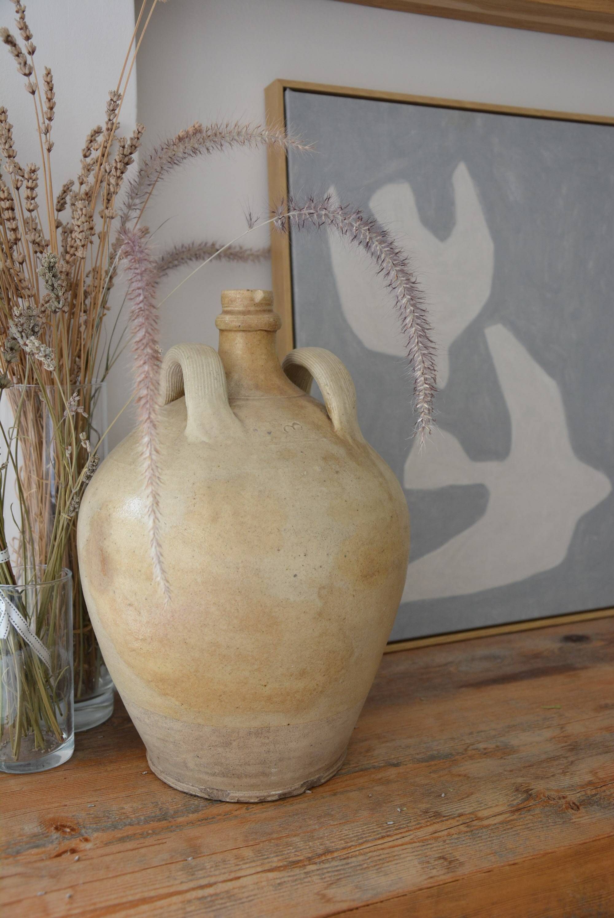 Ancient jar in glazed terracotta – Rustic and authentic style