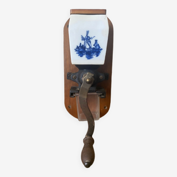 Old wall-mounted coffee grinder