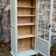 Antique celadon glass Parisian wardrobe H162