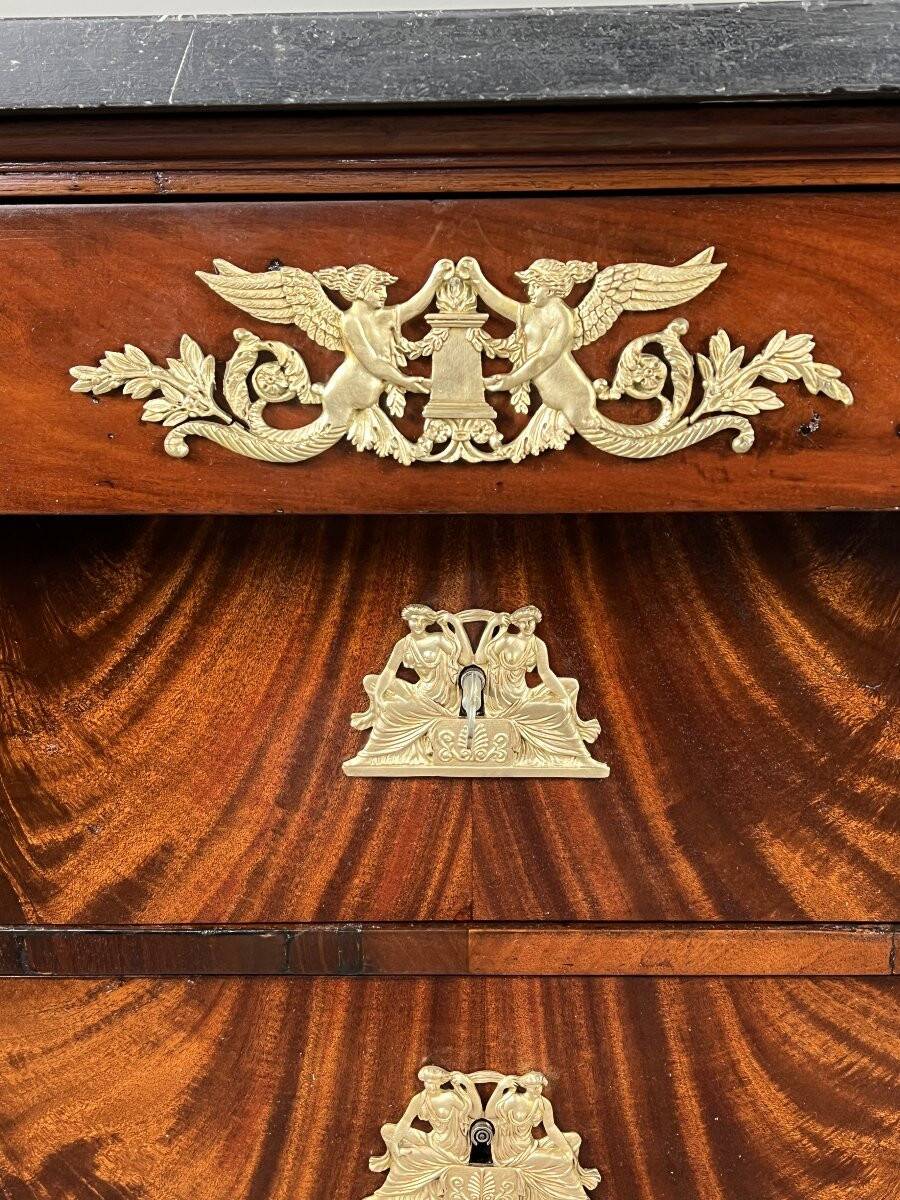 Commode Empire en acajou, XIXe siècle