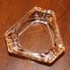 Antique Persian ashtray with triangular glass tray.