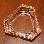 Cendrier persan antique avec plateau triangulaire en verre