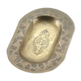 Empty moroccan brass pocket