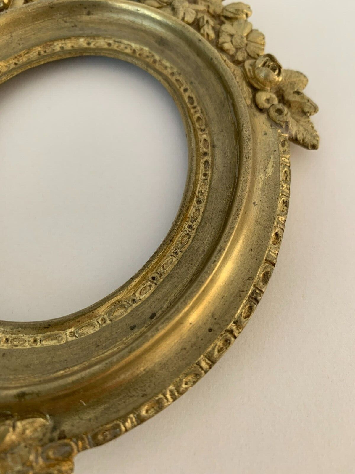 Bronze frame gild napoleon iii xix floral decoration