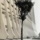 Photograph black and white silver print circa 1970 architecture