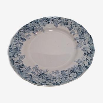 Old blue plate