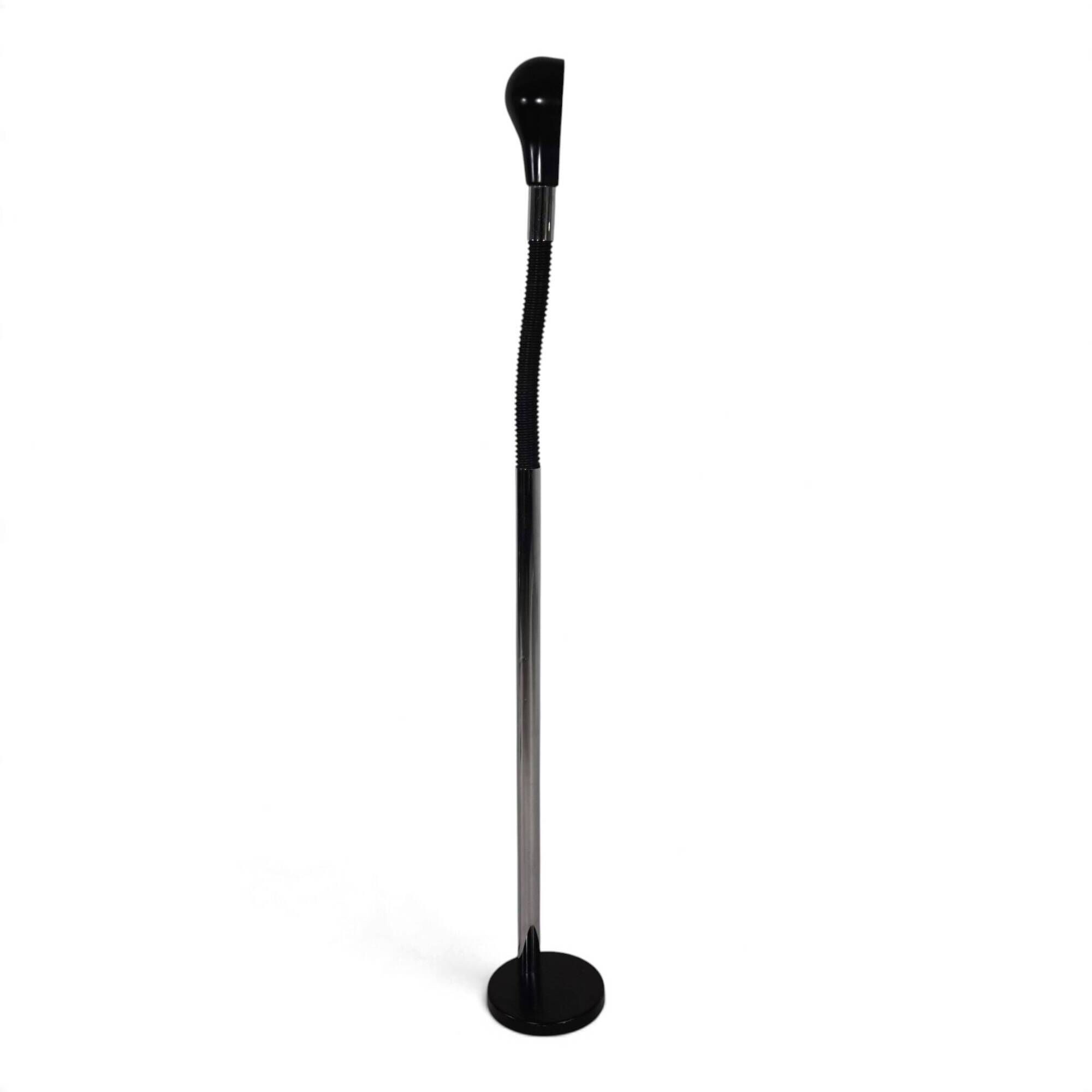 Lampadaire chrome avec col de cygne flexible, 1970