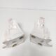 Pair of earthenware bookends Pierrot made in Holland 1970