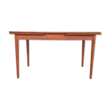Scandinavian modern teak extendable dining table, 1950's
