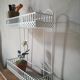 Open metal shelf