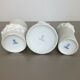 Lot de 3 vases en porcelaine OP Art Biscuit originaux par AK Kaiser, Allemagne, années 1970
