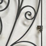 Arched wrought iron gate