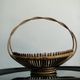 Vintage rattan basket fruit basket France 1960s