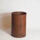 Authentic leather wastebasket/bin by Carl Auböck from the mid-20th century.