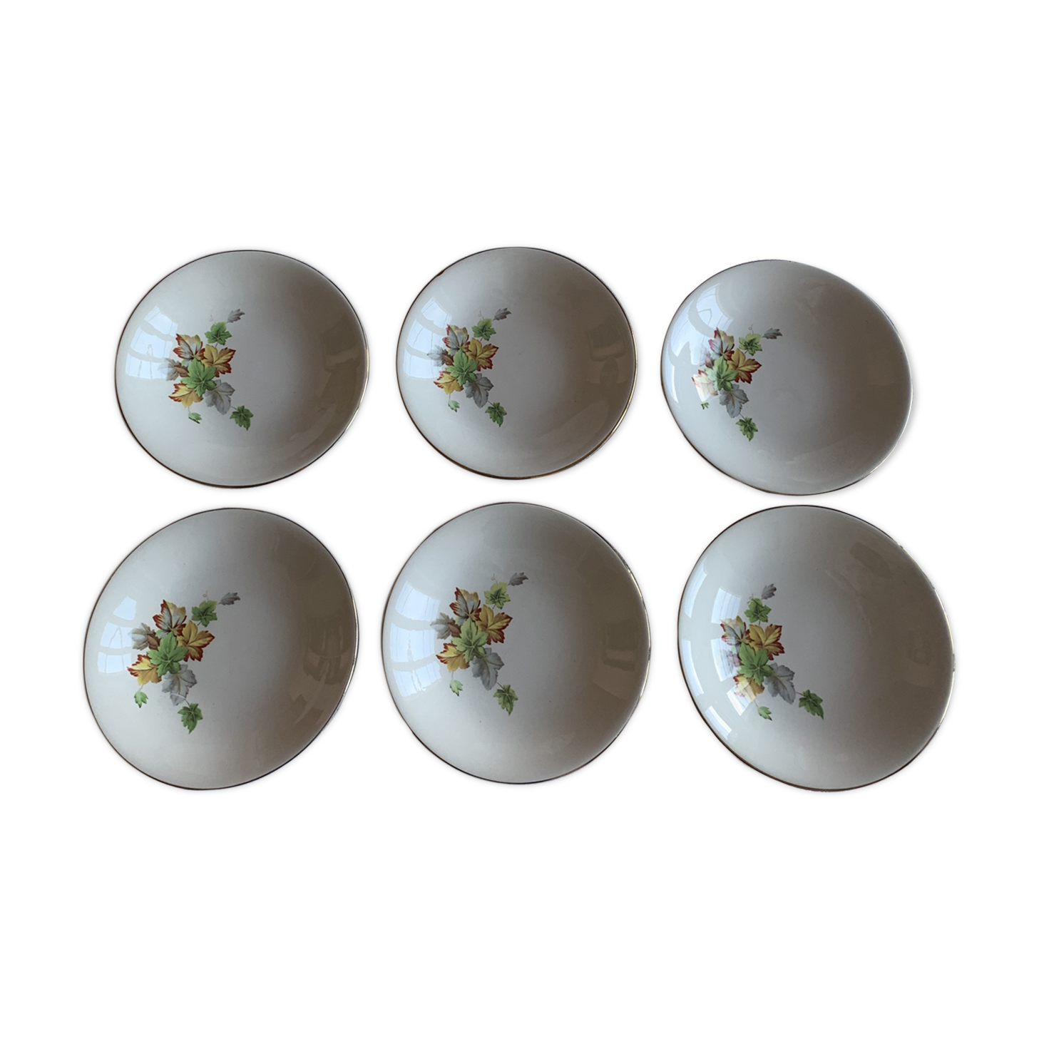 6 Gien hollow plates