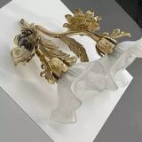 Pair of vintage gold wall lights