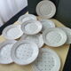 Set de 10 assiettes à dessert en porcelaine opaque de Lunéville KG Modèle Yvelise