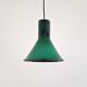 Green glass Mini P&T pendant lamp by Michael Bang for Holmegaard, Denmark 1970's