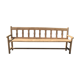 19th 10th wood oak back bench