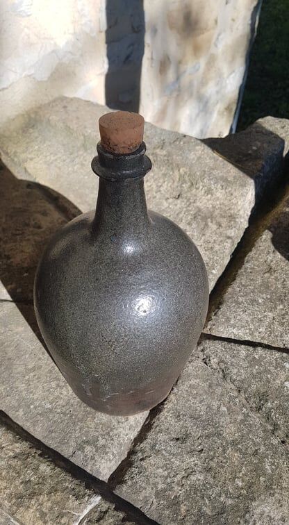 Pyrite sandstone bottle