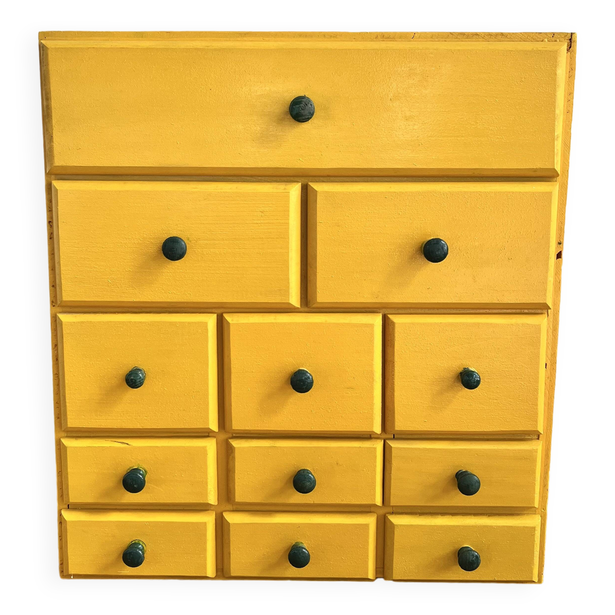 Casier étagère de rangement vintage à tiroirs