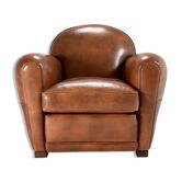 Tawny Leather Club Chair