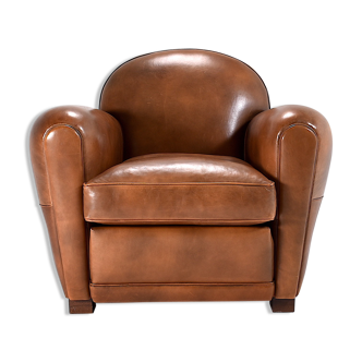 Tawny Leather Club Chair