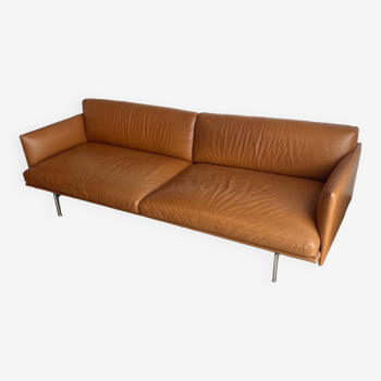 Outline 3 seater leather muuto