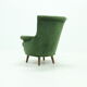 Vintage Green Velour Armchair 1950s
