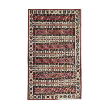 Antique Serbian Pirot Kilim Area Rug Traditional Flat Woven Rug- 200x300cm