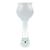 Vase en verre minimaliste scandinave de Bergdala, Suède, années 1970
