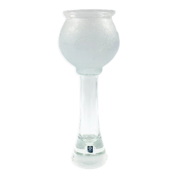 Vase en verre minimaliste scandinave de Bergdala, Suède, années 1970