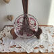 Empty pocket, red cut crystal bowl