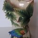 Franz porcelain parrot vase