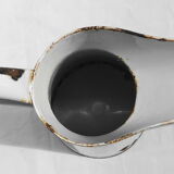 White enamelled iron broc