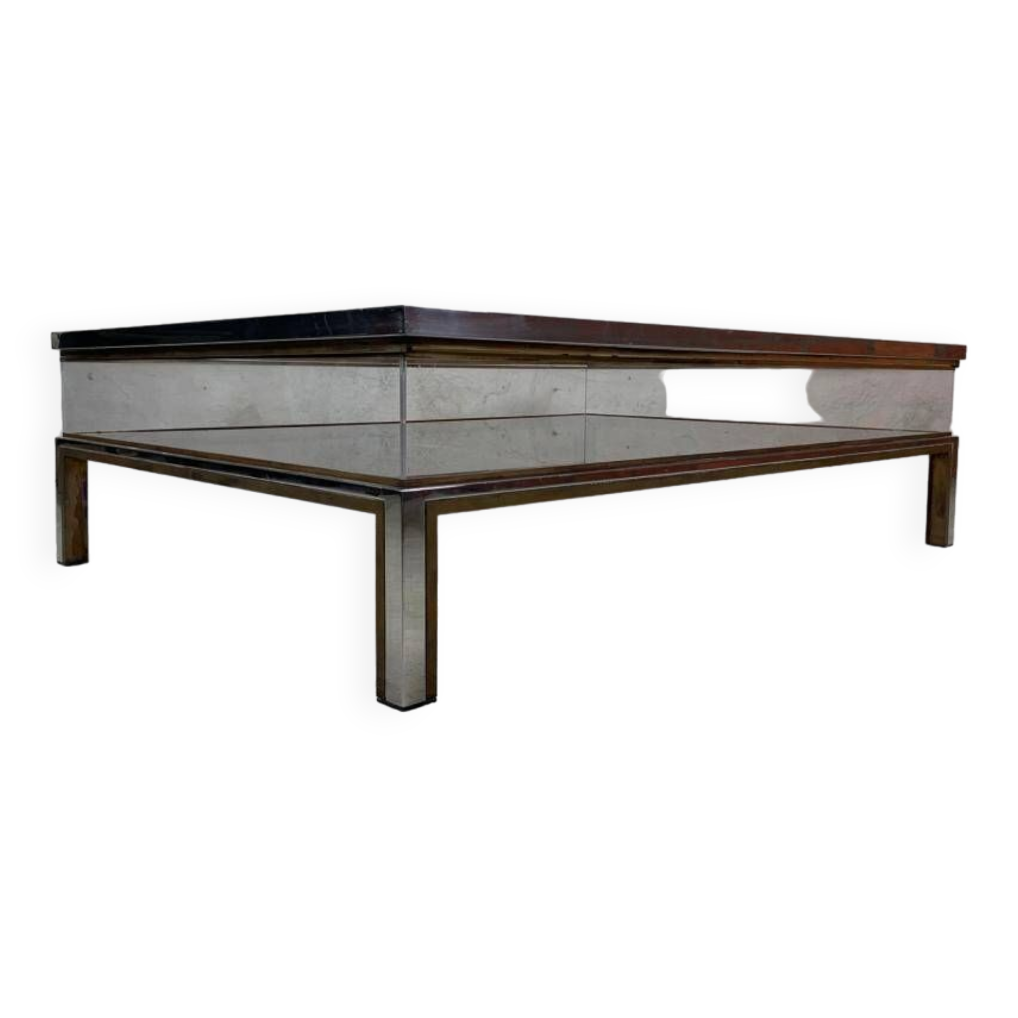 Sliding Top Coffee Table By Belgochrom, 1970s