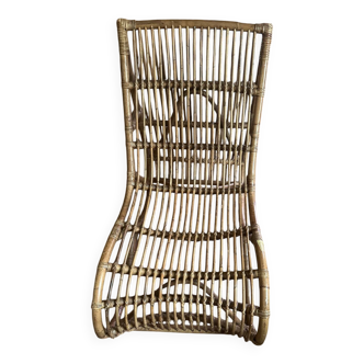 Vintage rattan armchair