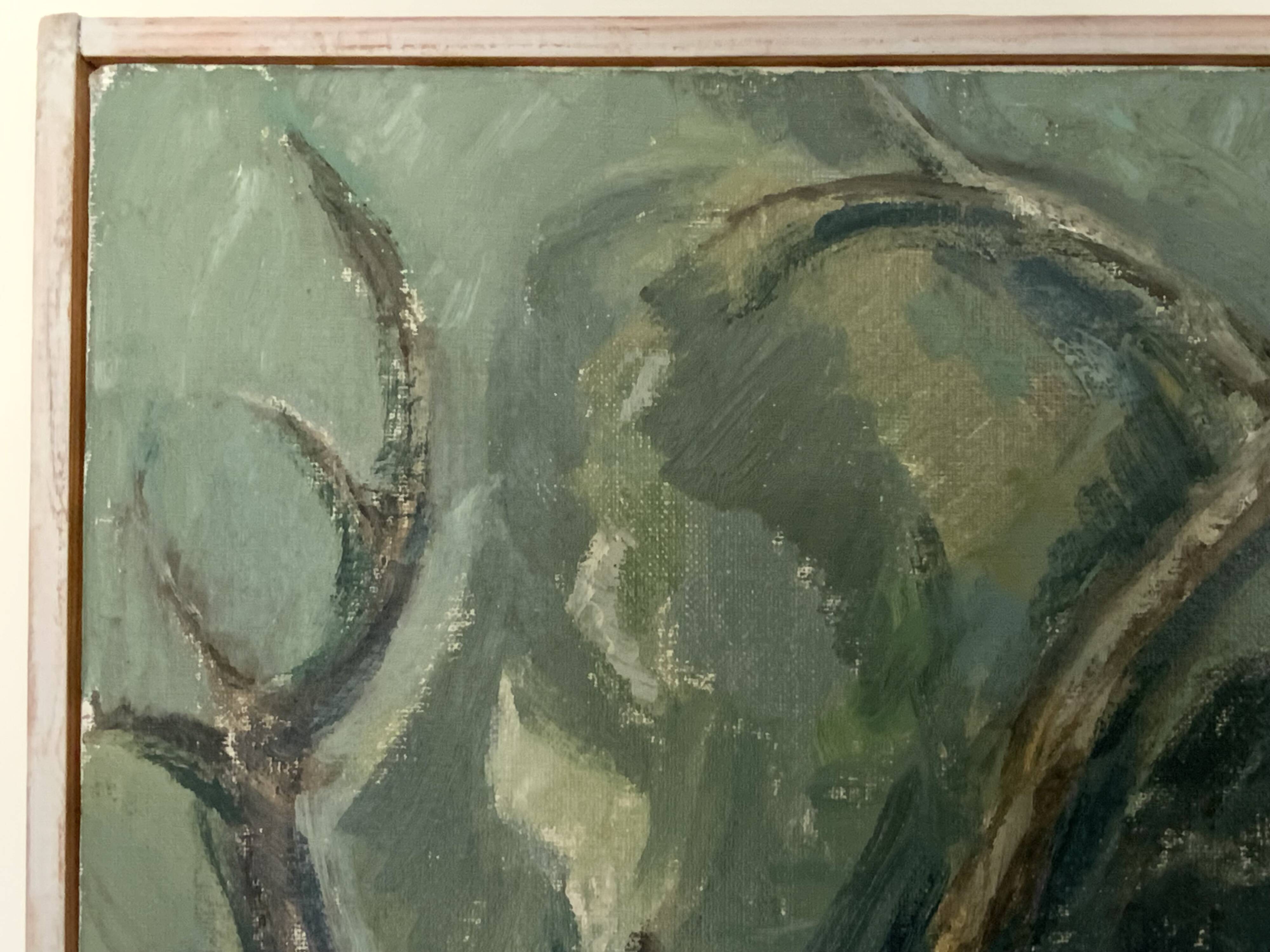 Vintage Oil on Canvas by Swedish artist Anna Munther (1915-2000)