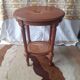 Wooden and cane serving trolley