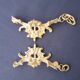 Lot de 2 bronzes d’ameublement, galbes