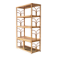 Large shelf in rattan and smoked glass